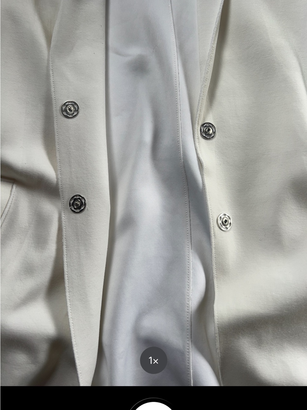 Carolina Belle Cream Single-Breasted Blazer Coat - Picture 4 of 6